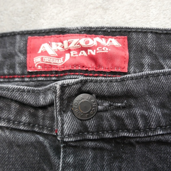 Arizona Jean Co Mens Size 34x32 Black Denim Straight Leg Jeans Streetwear Casual - Picture 3 of 12